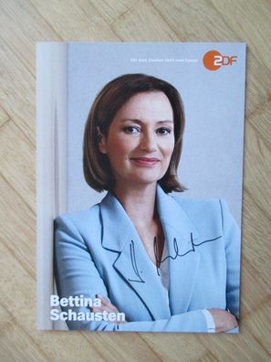 ZDF Fernsehmoderatorin Bettina Schausten - handsigniertes Autogramm!!!!