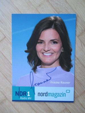 NDR1 Radio Moderatorin Frauke Rauner - handsigniertes Autogramm!!!