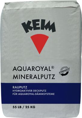 KEIM AquaROYAL®-Mineralputz Rauputz 25 kg naturweiß