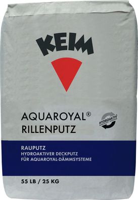 KEIM AquaROYAL®-Mineralputz Rillenputz 25 kg naturweiß