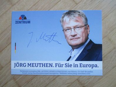AfD Zentrum Politiker Prof. Dr. Jörg Meuthen - handsigniertes Autogramm!!
