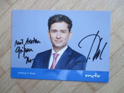 MDR Fernsehmoderator Andreas F. Rook - handsigniertes Autogramm!!