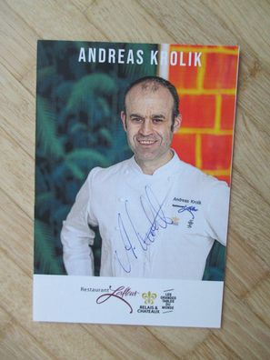 Koch des Jahres 2016 Andreas Krolik - handsigniertes Autogramm!!