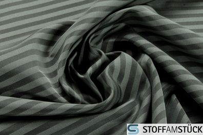 Stoff Polyester Taft Streifen anthrazit grau breit JAB Anstoetz 9-7689-096