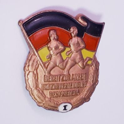 DDR Sportleistungsabzeichen 1954-1956 Bronze Stufe I Bereit zur Arbeit ...