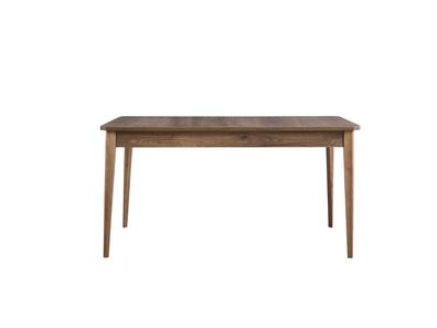 Esszimmertisch Esstisch Tisch Holz Braun Ausziehbar 160 cm Esszimmer