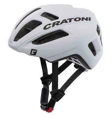 Cratoni Fahrradhelm C-Pro (Performance) Gr. S/ M (54-58cm) weiß matt gummiert