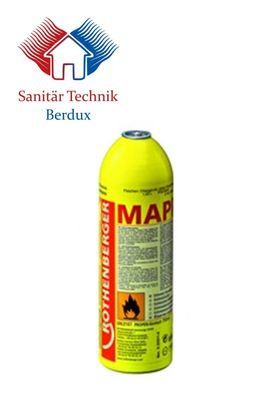 Rothenberger Mapp Gas Spezialgas 7/16“ EU 750 ml / 411 g Schraubgaskartusche NEU