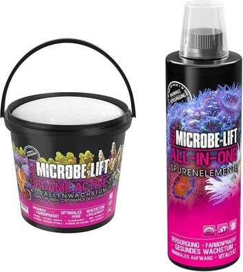 Microbe-lift Set Organic Active Salt 10 kg & All in one 473ml