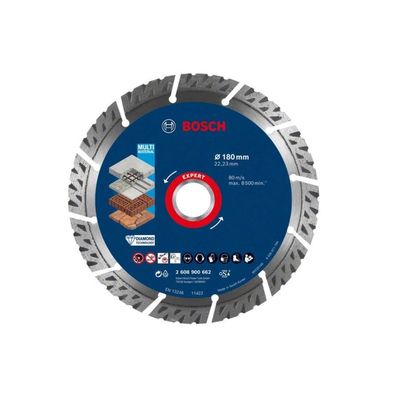 Bosch
Expert MultiMaterial Diamanttrennscheiben, 180 x 22,23 x 2,4 x 12 mm