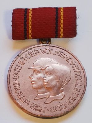 DDR Medaille Für Verdienste in der Volkskontrolle
