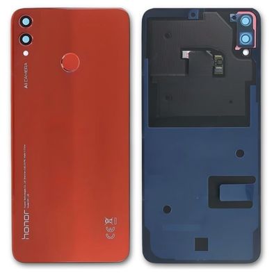 Original Huawei Honor 8x JSN-L21 Akkudeckel mit Kameraglas/ Sensor Rot Neu