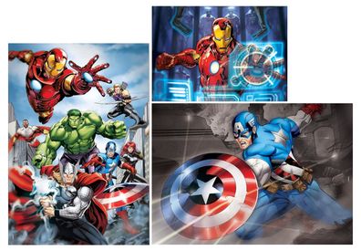 Clementoni 97528 - Puzzle Set - Marvel Avengers (1x 500 Teile, 2x 1000 Teile)