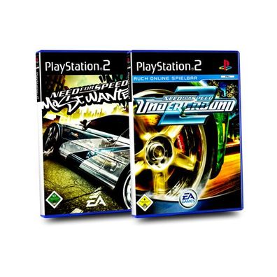 2 PlayStation 2 Spiele : NEED FOR SPEED MOST WANTED + NEED FOR SPEED Underground 2