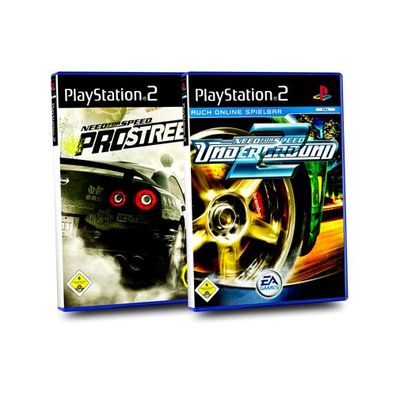 2 PlayStation 2 Spiele : NEED FOR SPEED PRO STREET + NEED FOR SPEED Underground 2