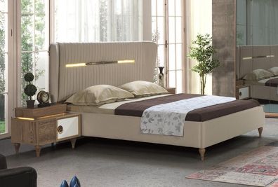 Schlafzimmer Bett Polster Design Luxus Doppel Hotel Betten Holz Möbel