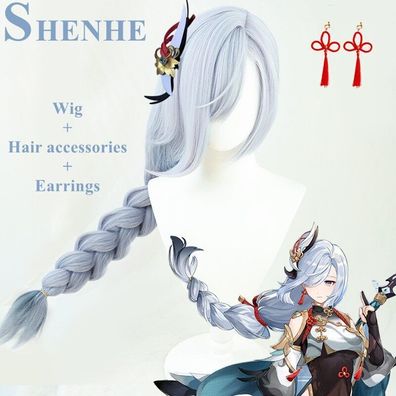 Genshin Impact Shenhe Cosplay Wig CosplayHero