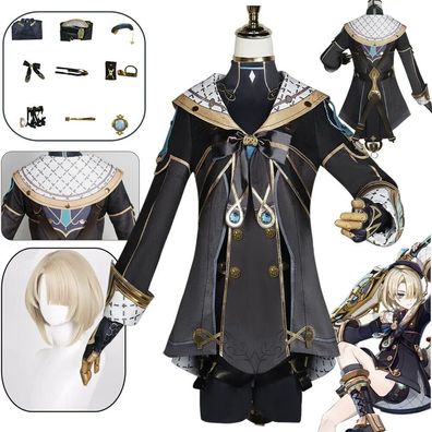 Anime Game Genshin Impact Freminet Cosplay Costume Hat Outfit Carnival Unifor...