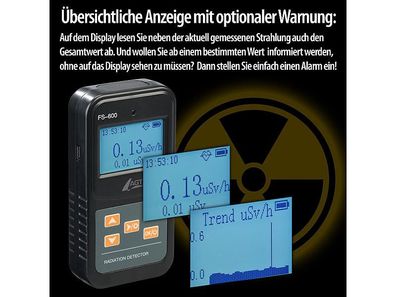 NEU Strahlenmesser Geigerzähler Strahlenmessgerät Dosimeter für Prepper Notfall