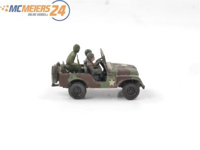 Roco Minitanks H0 143 Militärfahrzeug PKW Jeep M38 A1 US Umbau + Soldaten 1:87