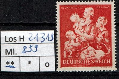 Los H21319: Deutsches Reich Mi. 859 * *