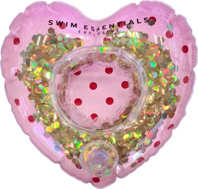Swim Essentials Cup Holder Pink Herz mit Rot Punkte 17 x 17 x 17 cm