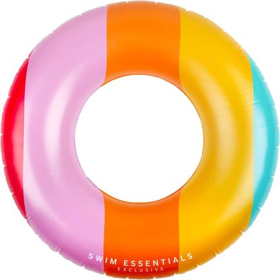 Swim Essentials Schwimmring 90 cm Regenbogen