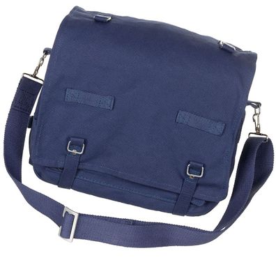 MFH BW Kampftasche groß, Schultertasche blau Baumwolle 32 x 23 x 12 cm