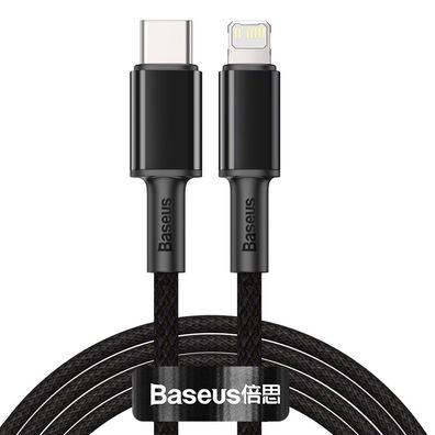 Baseus USB Typ C Kabel - iPhone Fast Charging Power Delivery 20 W 2 m schwarz