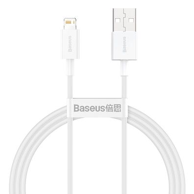 Baseus Superior USB-Kabel Ladekabel - iPhone 2.4A 1 m Weiß