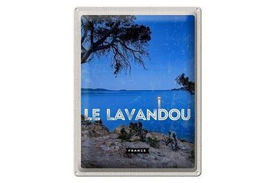 Blechschild 40 x 30 cm Urlaub Reise Frankreich France Le Lavandou