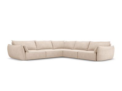 Micadoni 7-Sitzer Symmetrisches Ecksofa Kaelle | Bezug Beige | Bei...