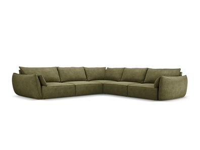 Micadoni 7-Sitzer Symmetrisches Ecksofa Kaelle | Bezug Green | Bei...