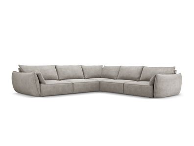 Micadoni 7-Sitzer Symmetrisches Ecksofa Kaelle | Bezug Light Grey ...