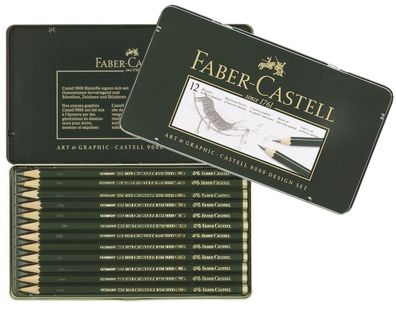 Faber-Castell 119064 Bleistift Castell® 9000 12er Design Set(S)