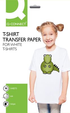 Q-Connect® KF01430 T-Shirt Transferfolie - A4, 0,10 mm, 10 Folien