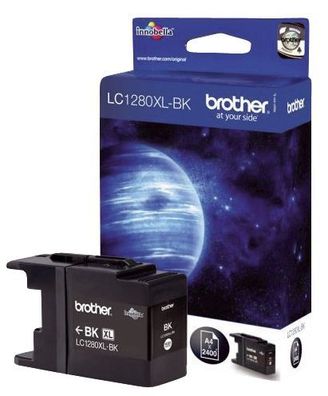 Brother® LC1280XLBK Brother® Inkjet-Druckpatronen schwarz, 2.400 Seiten, LC1280XLBK