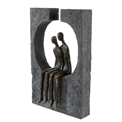 Skulptur"Zweisamkeit"Poly, bronzefarben, 27,5cm, von Gilde