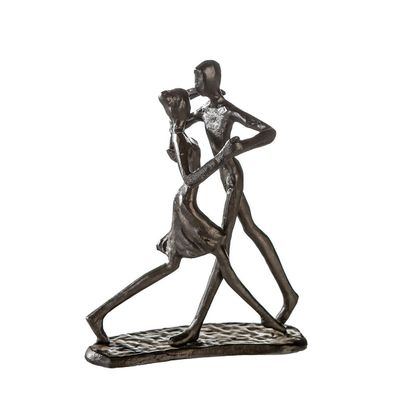 Eisen Design Skulptur "Dancing" brüniert H.17cm, von Gilde