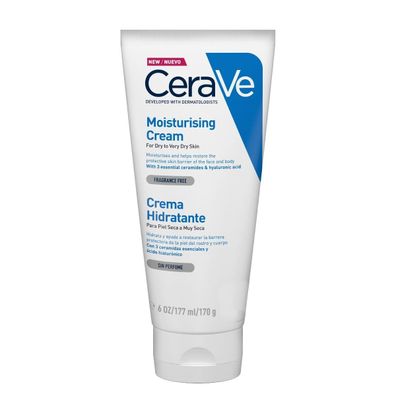 CeraVe Feuchtigkeitscreme für Körper und Gesicht trockene Haut Hyaluron 177 ml