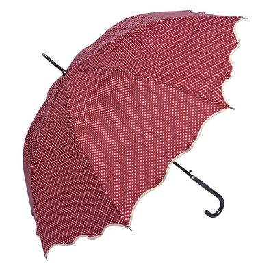 Juleeze Erwachsenen-Regenschirm Ø 98 cm Rot Polyester Punkte