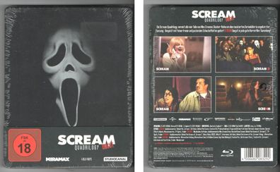 Scream Quadrilogy Uncut - Bluray Steelbook Edition 4 Teile - OVP