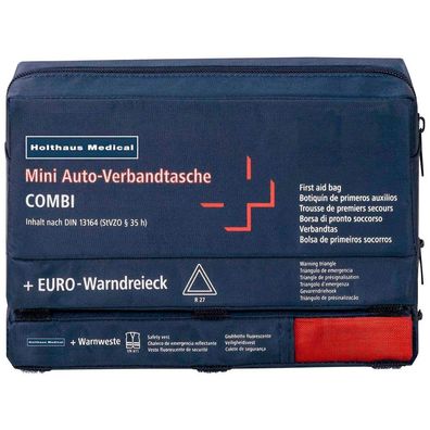 Holthaus 62220 Medical Erste-Hilfe-Tasche COMBI DIN 13164 blau
