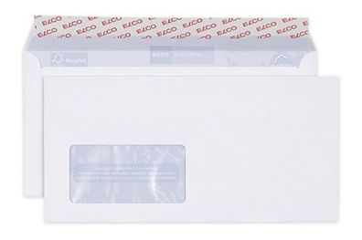 ELCO 38779 ELCO Briefumschläge Proclima DIN lang mit Fenster weiß 500 St.