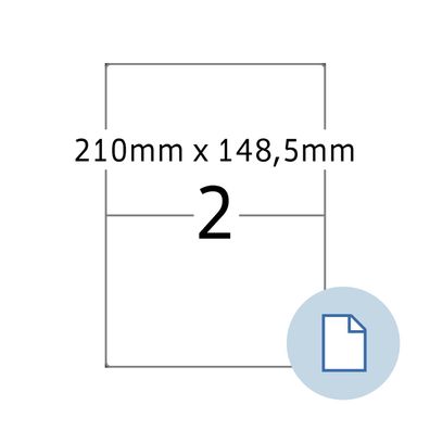 HERMA Folien-Etiketten Dataprint, 210 x 148,5 mm, weiá