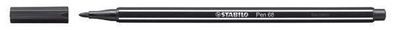 10x Stabilo 68/46 Fasermaler Pen 68 Strichstärke: 1,0 mm schwarz