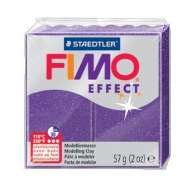 FIMO 8020-602 Modelliermasse FIMO effect "Glitter" lila