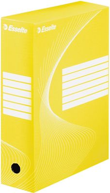 Esselte 128423 Archiv-Schachtel - DIN A4, Rückenbreite 10 cm, gelb