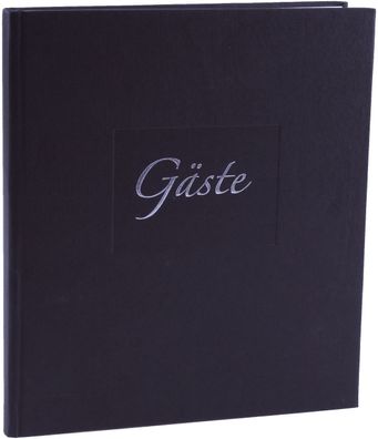 Goldbuch 48045 Gästebuch Seda schwarz