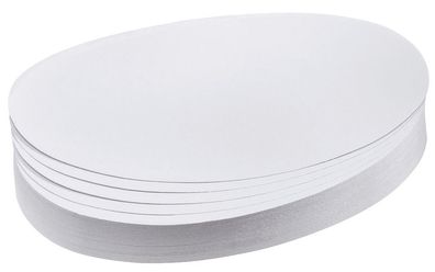 Franken UMZ 1119 09 Moderationskarte, Oval, 190 x 110 mm, weiß, 500 Stück